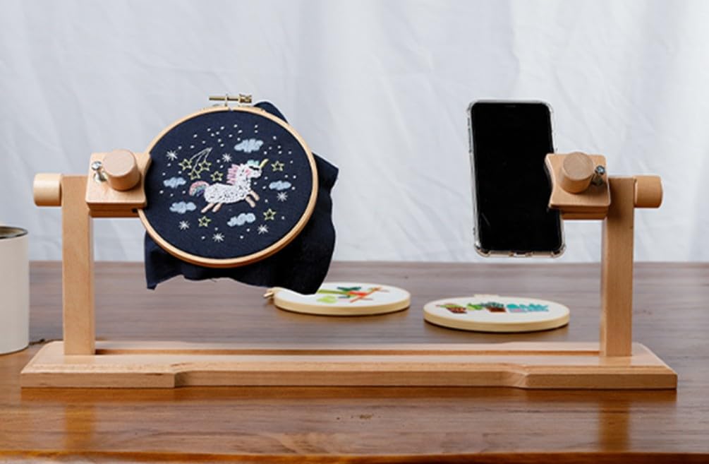 Amazon.co.jp: 刺しゅう枠 スタンド 360°回転可能 刺繍フレーム